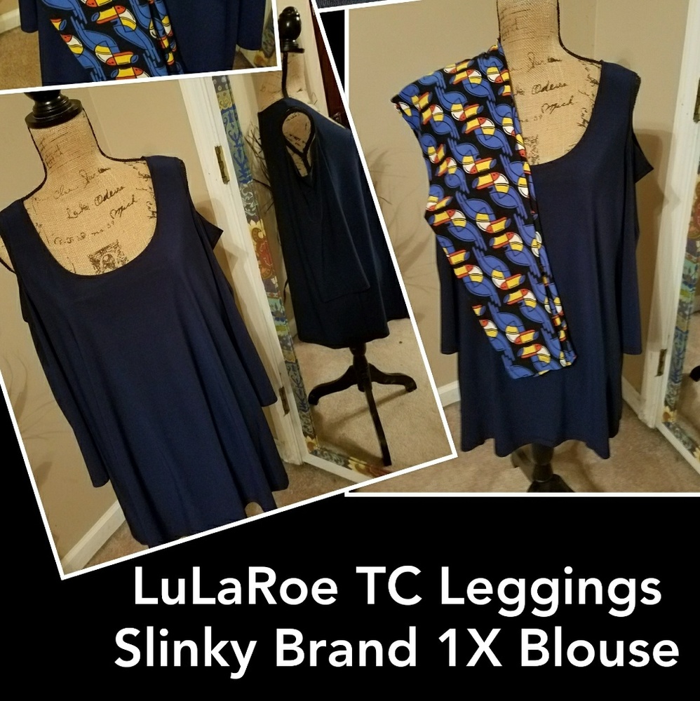 LuLaRoe TC Leggings.. Slinky Brand 1X Tunic